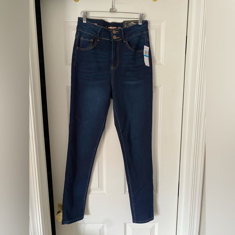 Dollhouse NWT Curvy Collection High-Rise Skinny Jean - Sz 9/10 - Dark Wash